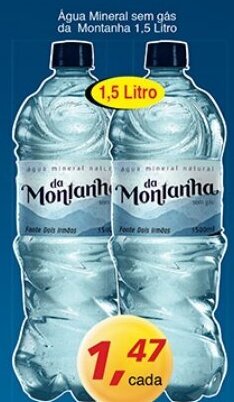 Supermercados Guanabara Agua Mineral Sem Gas da Mortanha 1.5L oferta