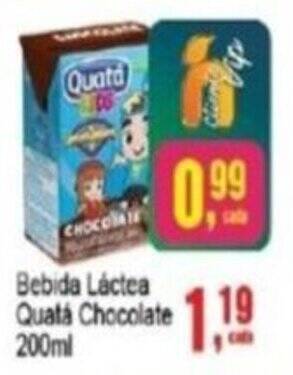 BEBIDA LÁCTEA TODDYNHO CHOCOLATE - 200ML oferta na Tatico