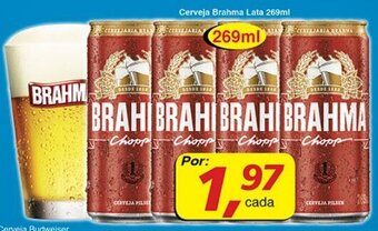 Supermercados Guanabara Cerveja Brahma lata 269ml oferta