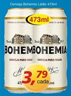 Supermercados Guanabara Cerveja Bohemia Latao 473ml oferta