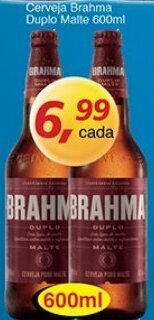 Supermercados Guanabara Cerveja Brahma Duplo Malte 600ml oferta