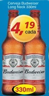 Cerveja Budweiser Long Neck 330ml