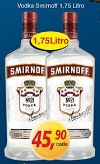 Supermercados Guanabara Vodka Smirnoff 1.75L oferta