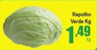 Higa's Supermercado Repolho Verde 1kg oferta
