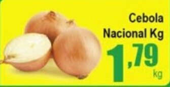 Higa's Supermercado Cebola Nacional 1kg oferta