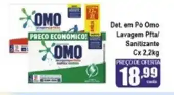 Higa's Supermercado Det. em Po Omo Lavagem Perfieta/ Sanitizante Cx 2.2kg oferta