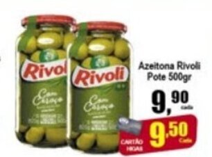 Higa's Supermercado Azeitona Rivoli pote 500g oferta