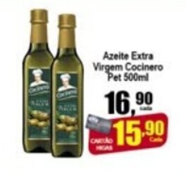 Higa's Supermercado Azeite Extra Virgem Cocineiro pet 500ml oferta
