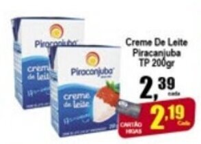 Higa's Supermercado Creme de Leite Piracanjuba TP 200g oferta