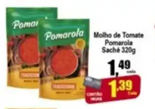 Higa's Supermercado Molho de Tomate Pomarola Sache 320g oferta