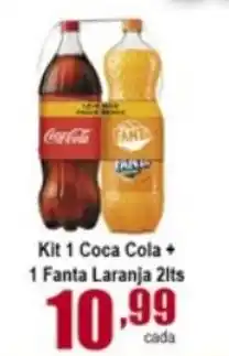 Higa's Supermercado Kit 1 Coca Cola + 1 Fanta Guarana 2L oferta