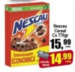 Higa's Supermercado Nescau Cereal Cx 770g oferta