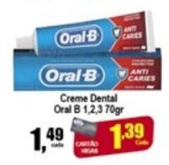 Higa's Supermercado Creme Dental Oral B 1.2.3 70g oferta
