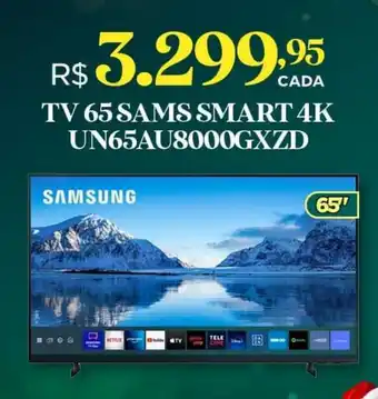 DB Supermercados TV 65 SAMS SMART 4K UN65AU8000GXZD oferta