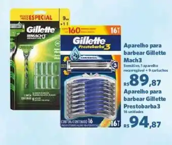 Sam's Club Aparelho para barbear Gillette Mach3 oferta