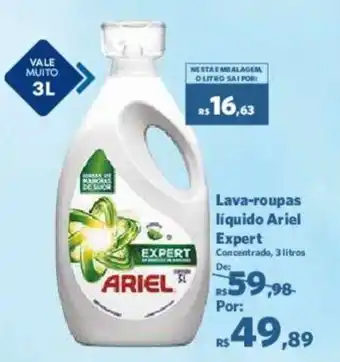 Sam's Club Lava-roupas liquido Ariel Expert Concentrado, 3 litros oferta