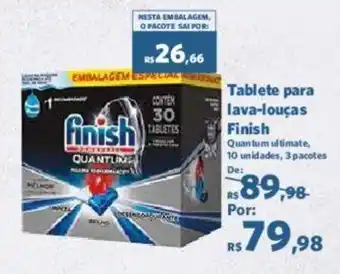 Sam's Club Tablete para lava-louças Finish oferta