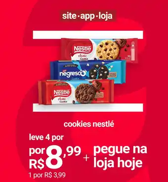 Lojas Americanas cookies nestlé oferta
