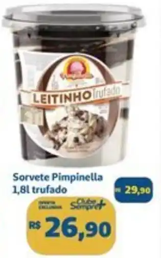 Sempre Vale Supermercados Sorvete Pimpinella 1,8L trufado oferta