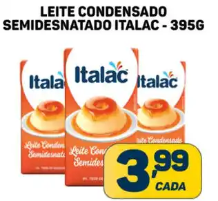 Dom Atacadista LEITE CONDENSADO SEMIDESNATADO ITALAC-395G oferta