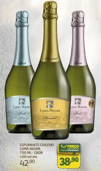 Cooper ESPUMANTE CHILENO LOMA NEGRA 750 ML-CADA oferta