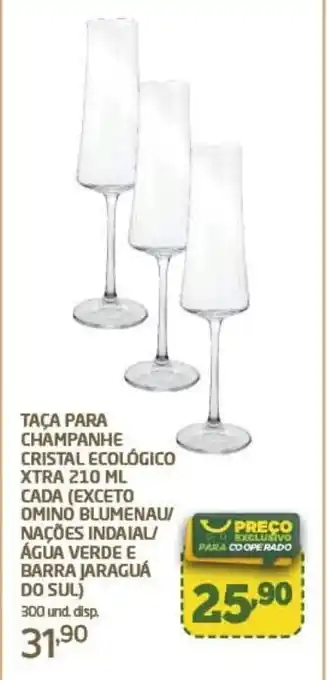 Cooper TAÇA PARA CHAMPANHE CRISTAL ECOLÓGICO XTRA 210 ML CADA oferta
