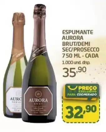 Cooper ESPUMANTE AURORA BRUT/DEMI SEC/PROSECCO 750 ML-CADA oferta
