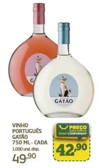 Cooper VINHO PORTUGUÊS GATÃO 750 ML-CADA oferta