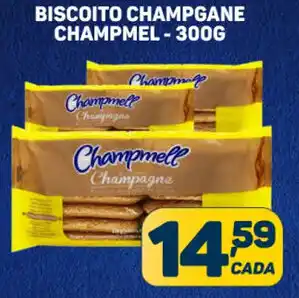 Dom Atacadista BISCOITO CHAMPGANE CHAMPMEL-300G oferta