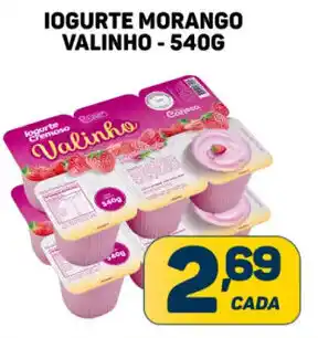Dom Atacadista IOGURTE MORANGO VALINHO-540G oferta