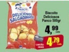 Higa's Supermercado Biscoito Deliciosos Panco 500g oferta