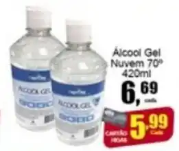 Alcool Gel Nuvem 70 420ml