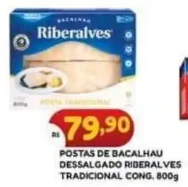 POSTAS DE BACALHAU DESSALGADO RIDERALVES TRADICIONAL CONG. 800g