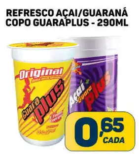 REFRESCO AÇAI/GUARANÁ COPO GUARAPLUS-290ML