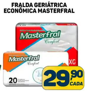 Dom Atacadista FRALDA GERIÁTRICA ECONÔMICA MASTERFRAL oferta