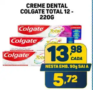 Dom Atacadista CREME DENTAL COLGATE TOTAL 12- 220G oferta
