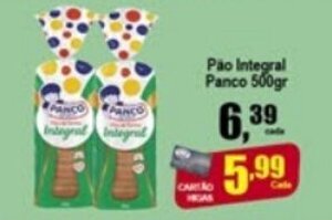 Higa's Supermercado Pao Integral Panco 500g oferta