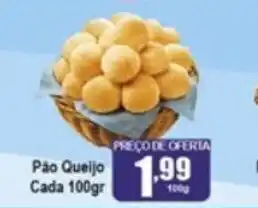 Higa's Supermercado Pao Queijo Cada 100g oferta