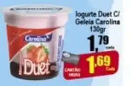 Higa's Supermercado Iogurte Duet c/ Gelaia Carolina 130g oferta