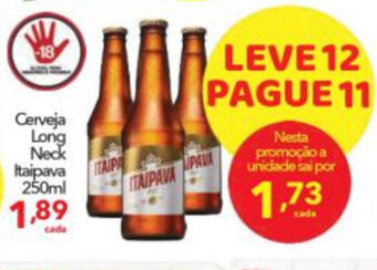 Lopes Supermercados Cerveja Long Neck Itaipava 250ml oferta