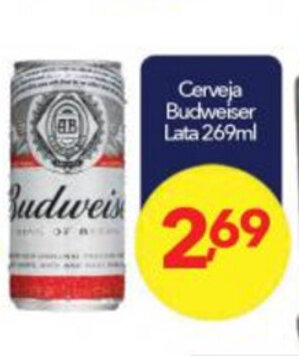 Lopes Supermercados Cerveja Budweiser 269ml oferta