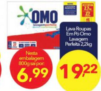 Lopes Supermercados Lava Roupas em po Omo Lavagem Perfeita 2.2kg oferta
