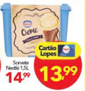 Lopes Supermercados Sorvete Nestle 1.5L oferta