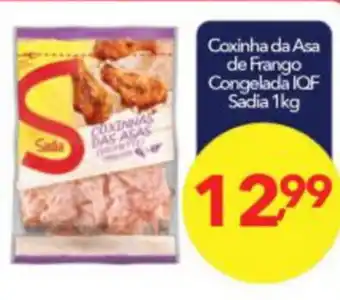 Lopes Supermercados Coxinha da Asa de Frango Congelada IQF Sadia 1kg oferta