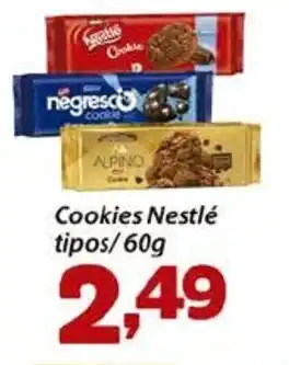 Confiança Supermercados Cookies Nestlé tipos/60g oferta