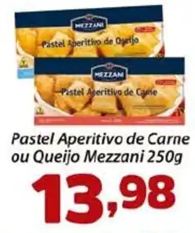 Confiança Supermercados Pastel Aperitivo de Carne ou Queijo Mezzani 250g oferta