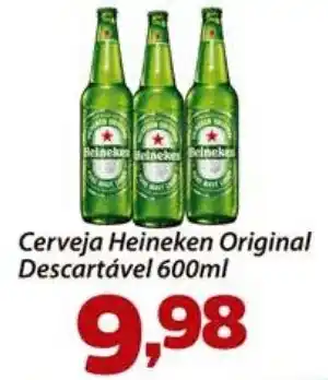 Confiança Supermercados Cerveja Heineken Original Descartável 600ml oferta