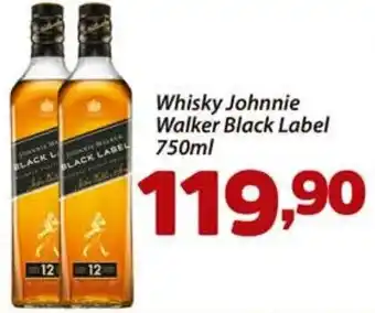 Confiança Supermercados Whisky Johnnie Walker Black Label 750ml oferta