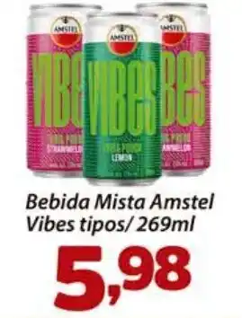 Confiança Supermercados Bebida Mista Amstel Vibes tipos/269ml oferta
