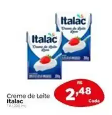 Novo Atacarejo Creme de Leite Italac TP:200ml oferta